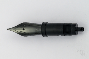 JoWo Black steel fountain pen nib with floral design